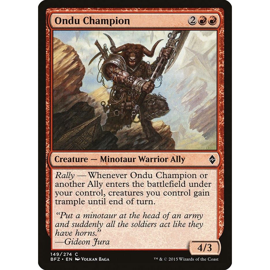 Image for Ondu Champion (149) (BFZ) - Magic: The Gathering