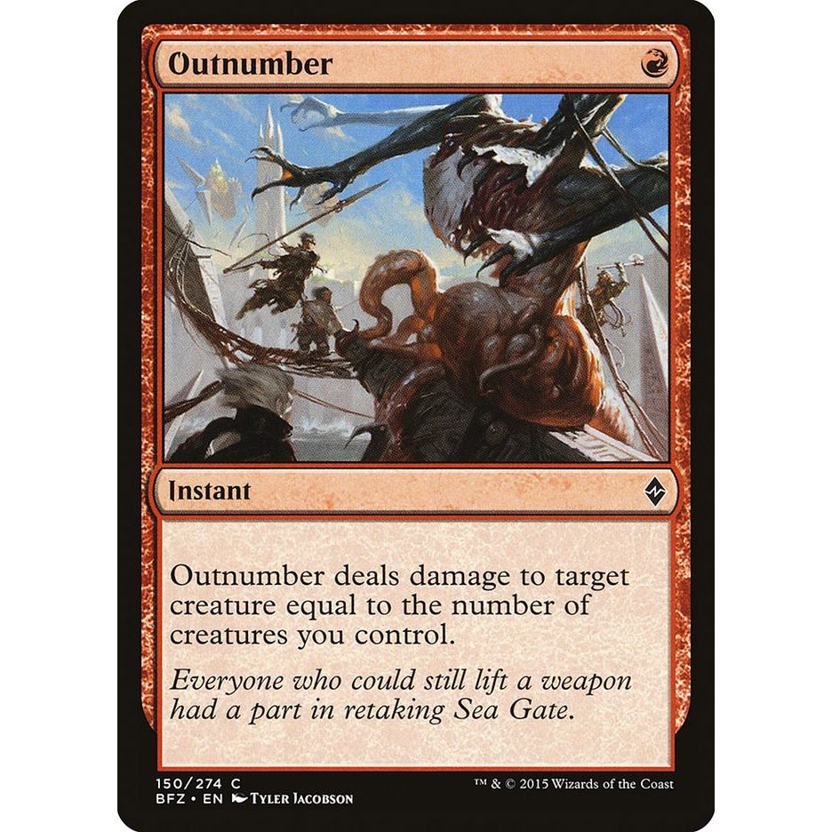 Image for Outnumber (150) (BFZ) - Magic: The Gathering