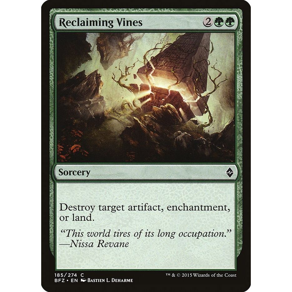 Image for Reclaiming Vines (185) (BFZ) - Magic: The Gathering