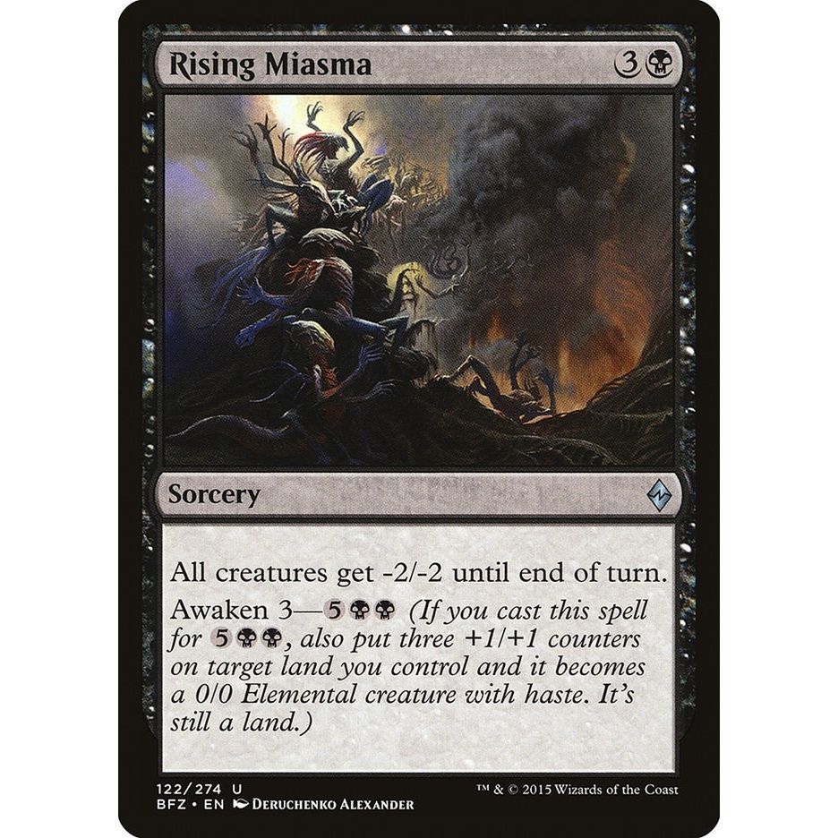 Image for Rising Miasma (122) (BFZ) - Magic: The Gathering