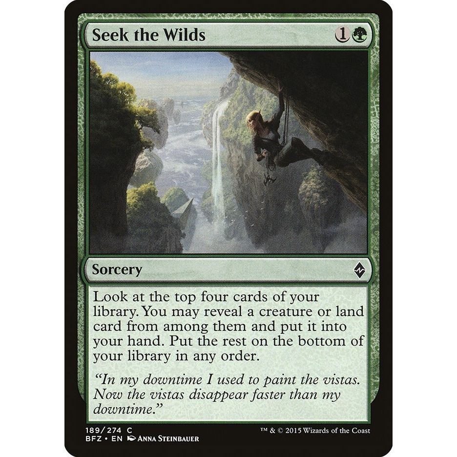 Image for Seek the Wilds (189) (BFZ) - Magic: The Gathering