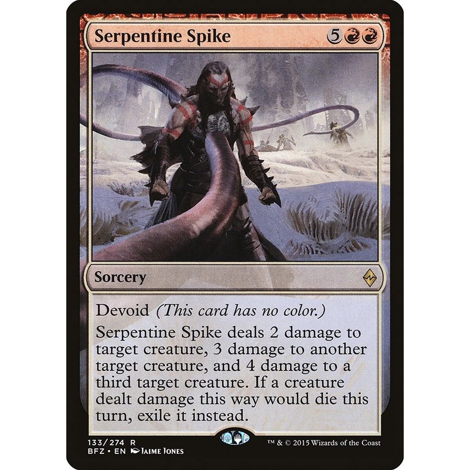 Image for Serpentine Spike (133) (BFZ) - Magic: The Gathering