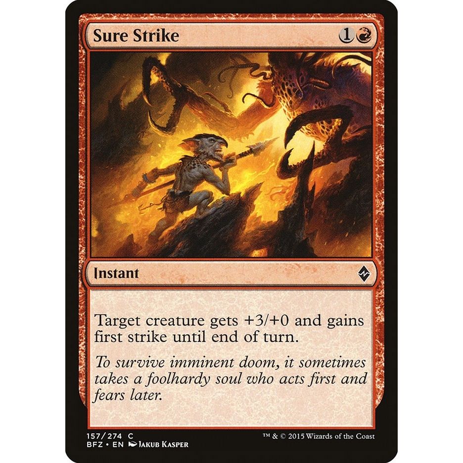Image for Sure Strike (157) (BFZ) - Magic: The Gathering