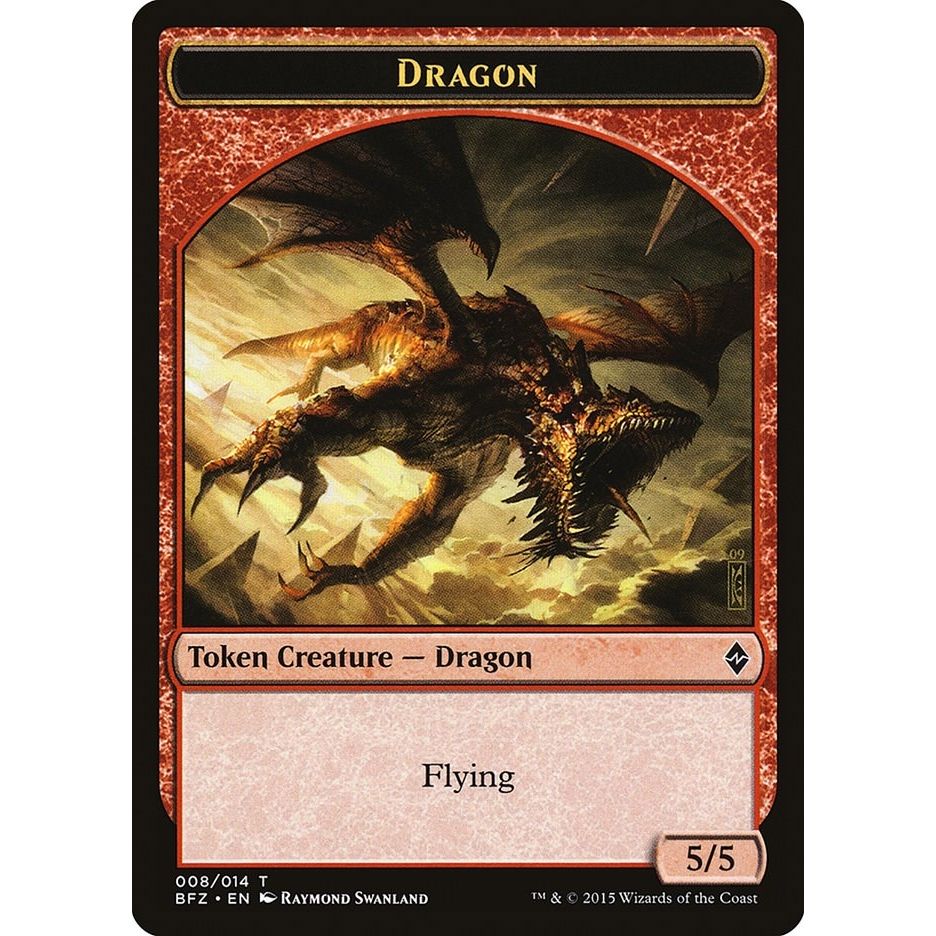 Image for Dragon Token (8) (BFZ) - Magic: The Gathering