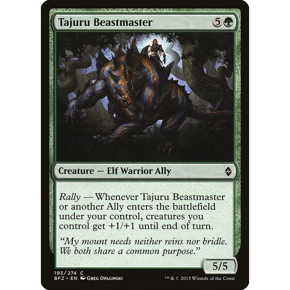 Image for Tajuru Beastmaster (193) (BFZ) - Magic: The Gathering