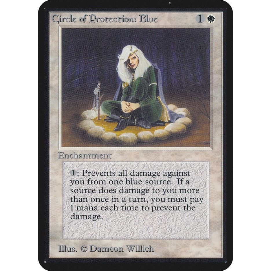 Image for Circle of Protection: Blue (LEA) - Magic: The Gathering