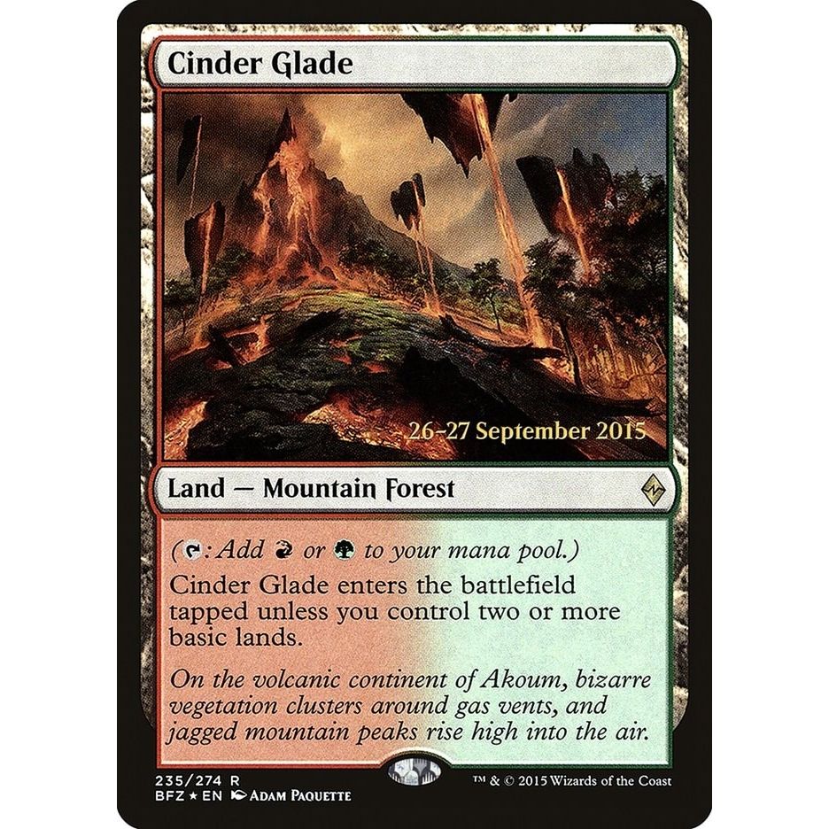 Image for Cinder Glade (235) (PRE) - Magic: The Gathering