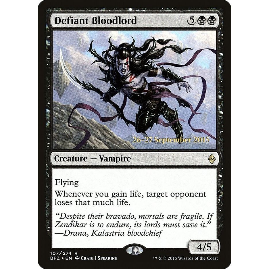 Image for Defiant Bloodlord (107) (PRE) - Magic: The Gathering