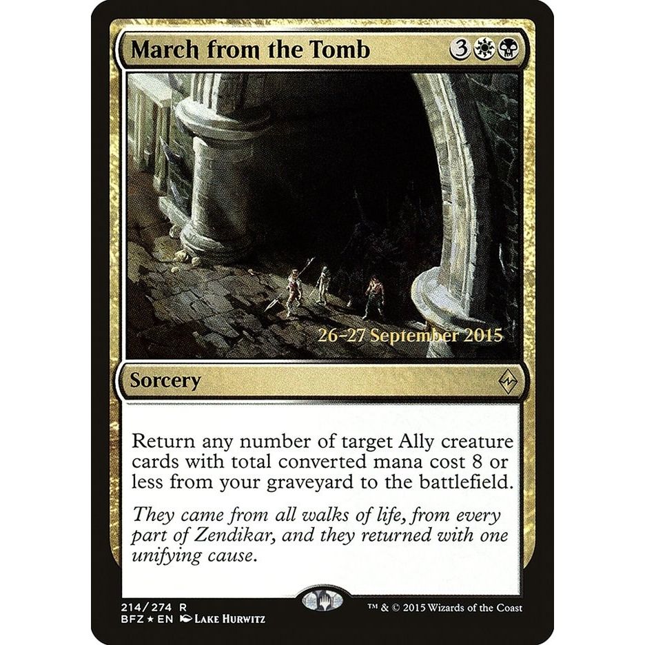 Image for March from the Tomb (214) (PRE) - Magic: The Gathering