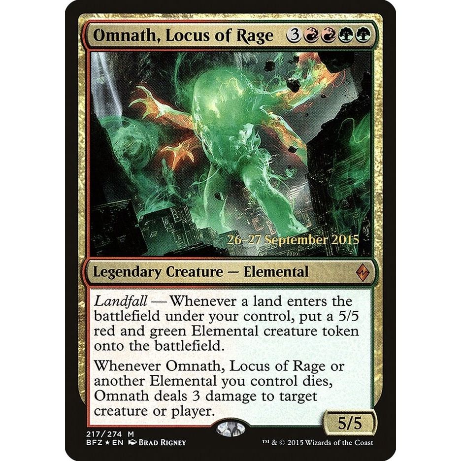 Image for Omnath, Locus of Rage (217) (PRE) - Magic: The Gathering