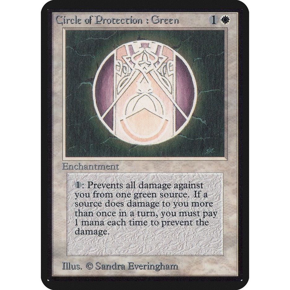 Image for Circle of Protection: Green (LEA) - Magic: The Gathering