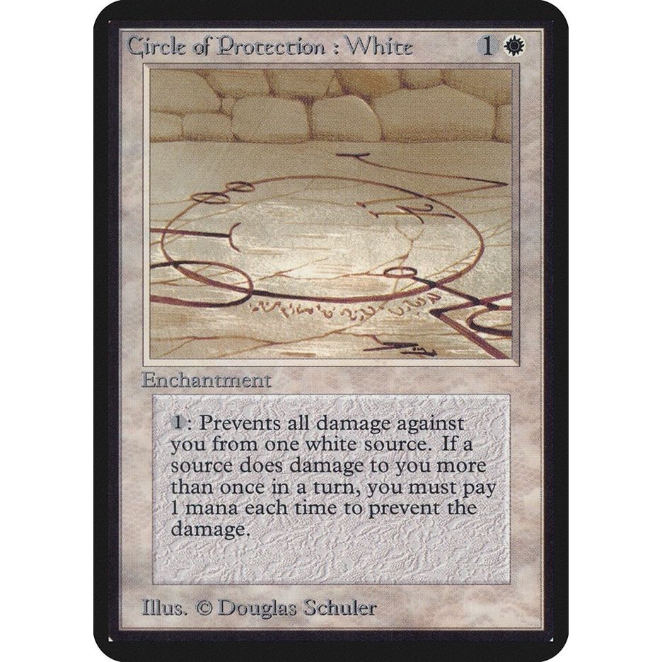 Image for Circle of Protection: White (LEA) - Magic: The Gathering