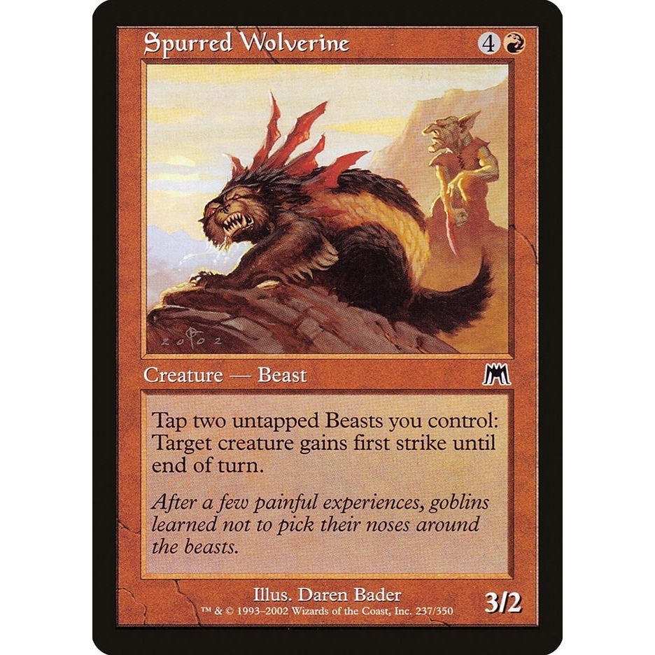 Image for Spurred Wolverine (237) (ONS) - Magic: The Gathering