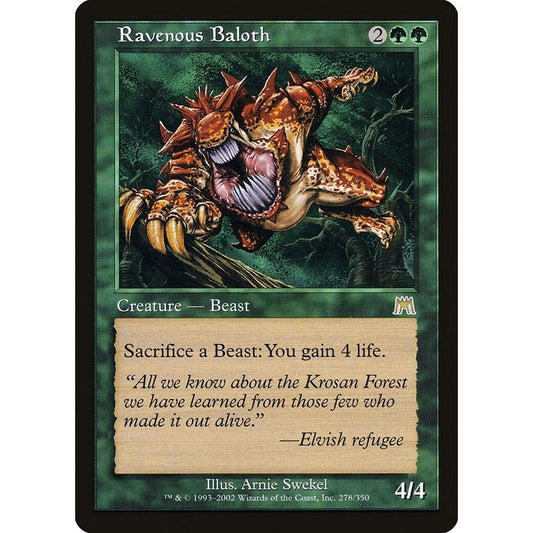 Image for Ravenous Baloth (278) (ONS) - Magic: The Gathering