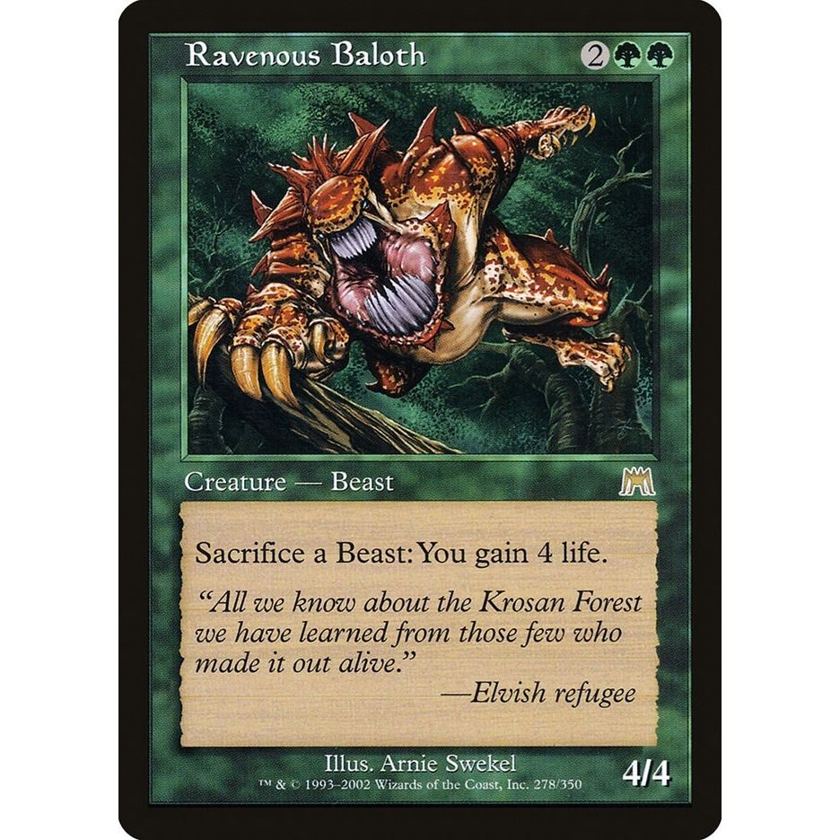 Image for Ravenous Baloth (278) (ONS) - Magic: The Gathering