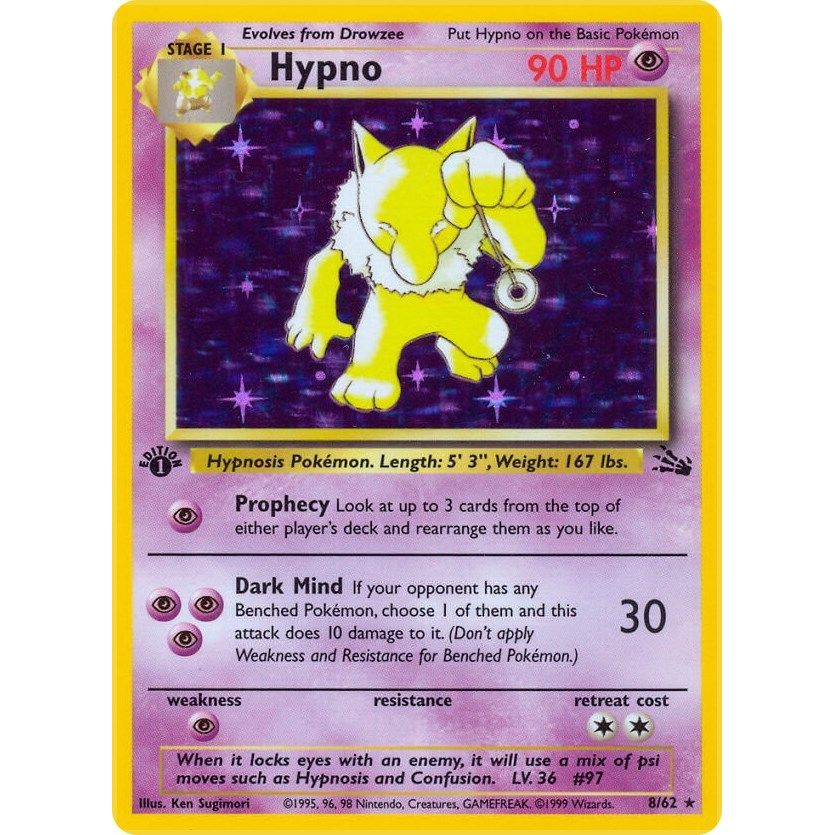 Image for Hypno (8) (08/62) (FO) - Pokemon