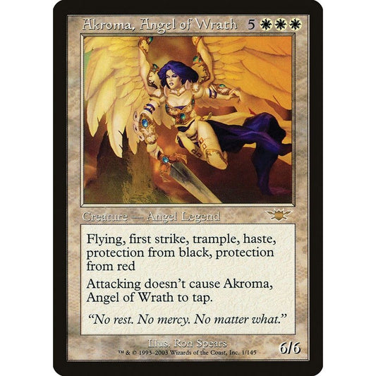 Image for Akroma, Angel of Wrath (1) (LGN) - Magic: The Gathering