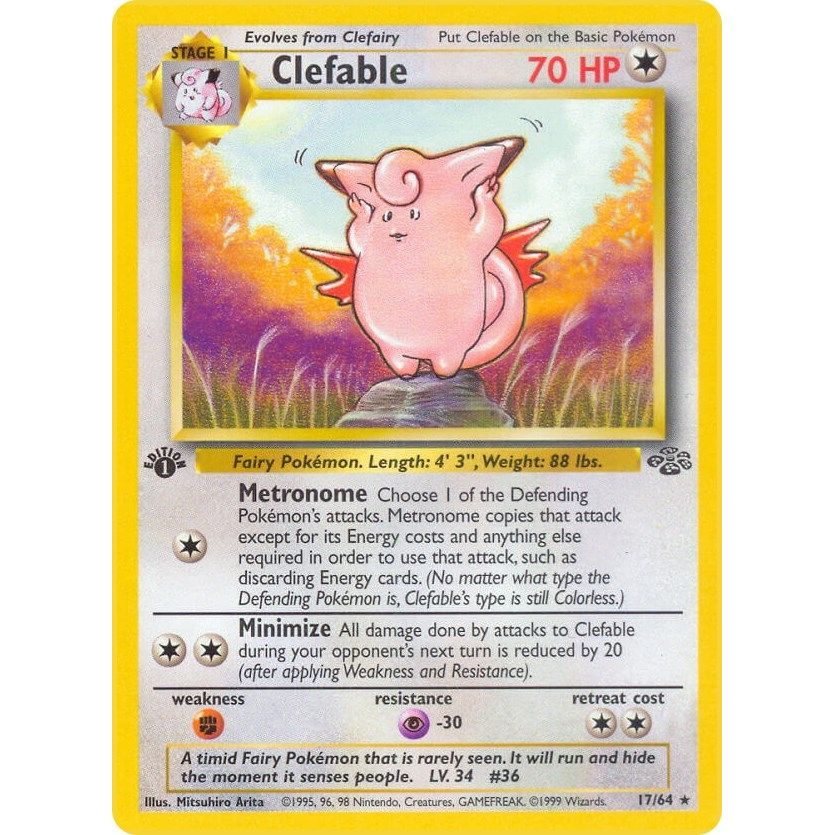 Image for Clefable (17) (17/64) (JU) - Pokemon