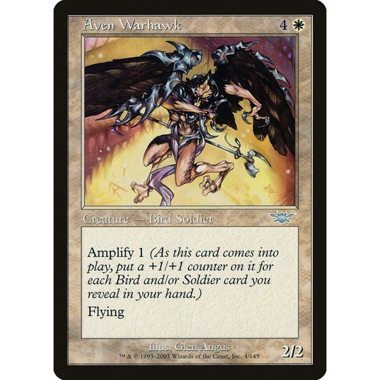 Image for Aven Warhawk (4) (LGN) - Magic: The Gathering