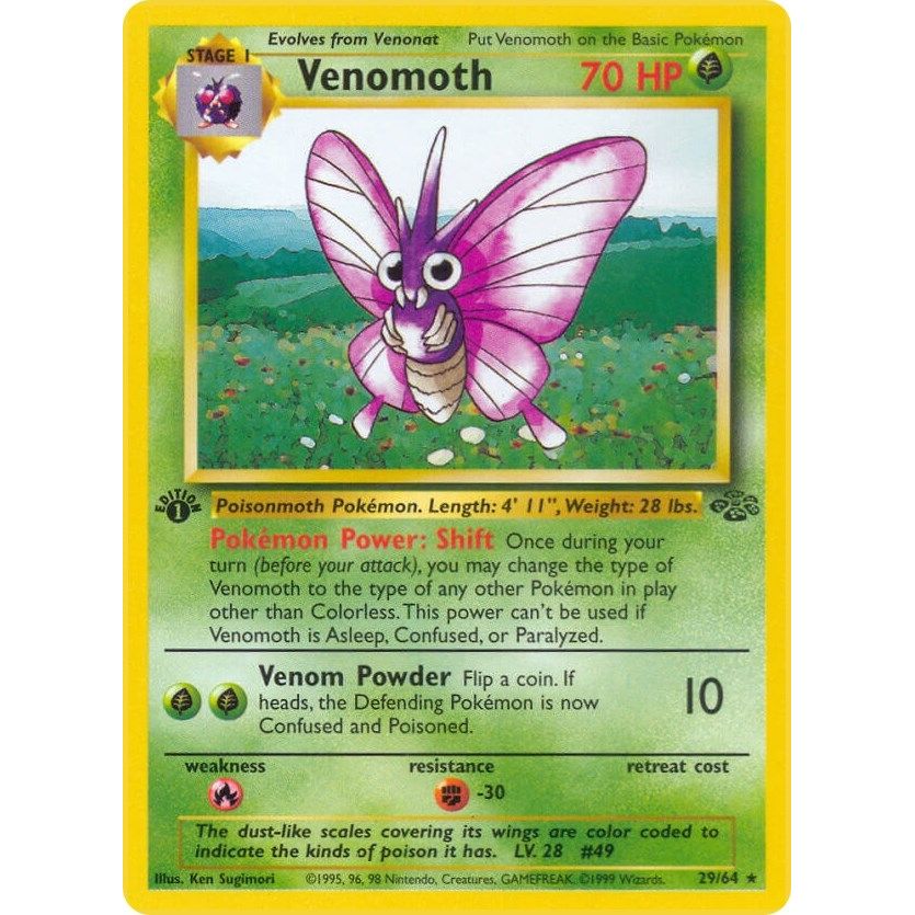 Image for Venomoth (29) (29/64) (JU) - Pokemon