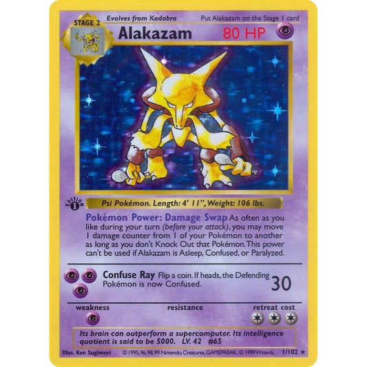 Image for Alakazam (001/102) (BSS) - Pokemon