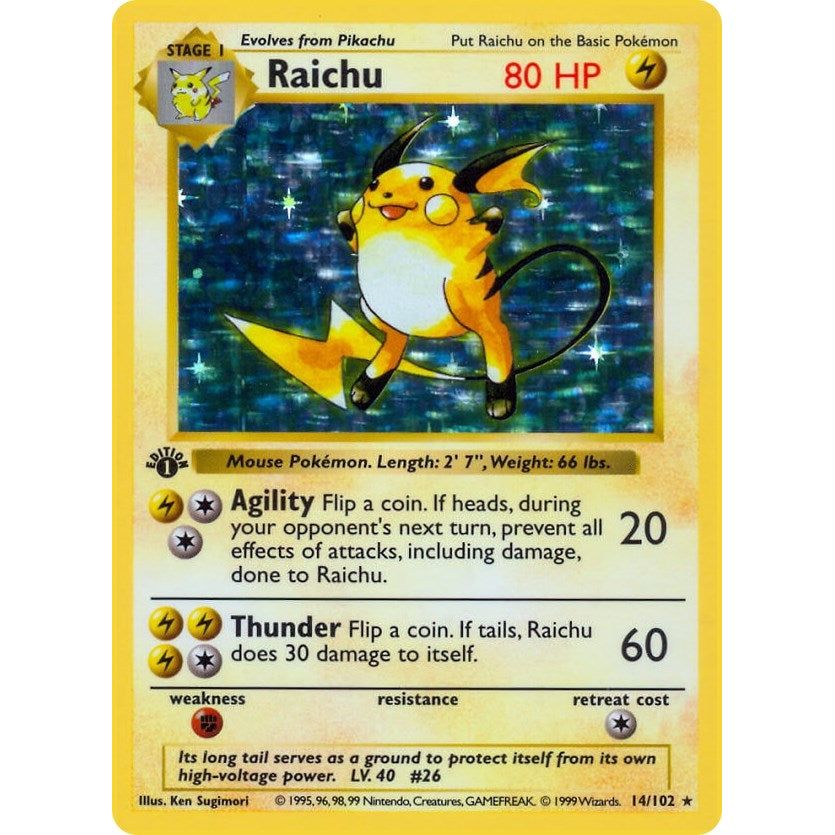 Image for Raichu (014/102) (BSS) - Pokemon