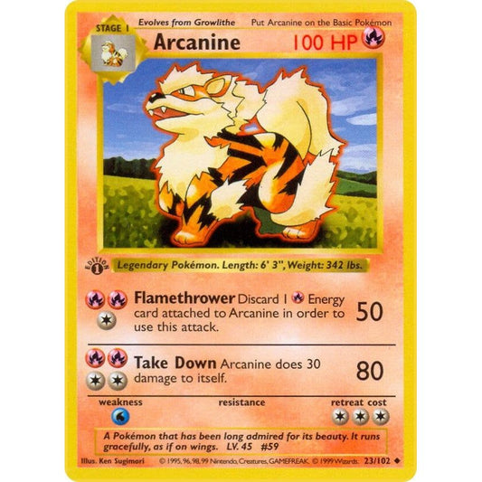 Image for Arcanine (023/102) (BSS) - Pokemon