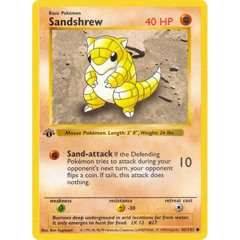 Image for Sandshrew (062/102) (BSS) - Pokemon