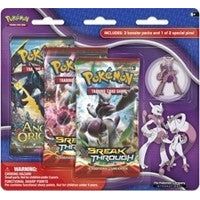 Image for BREAKthrough Three Pack Pin Blisters [Mega Mewtwo X] - Pokemon