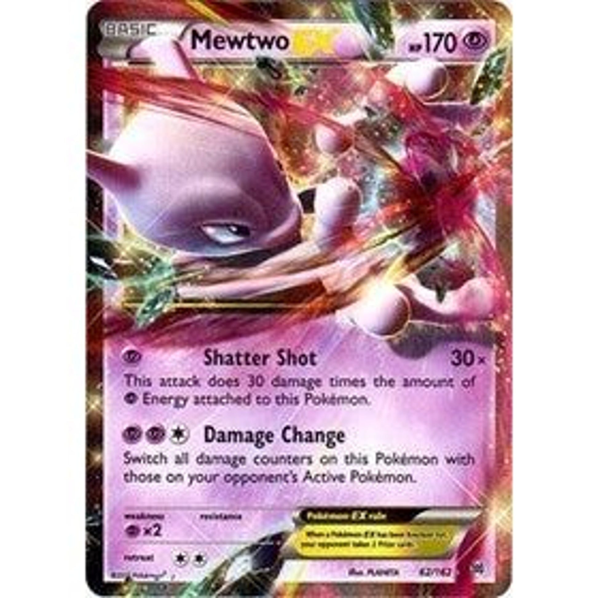 Image for Mewtwo EX (62) (62/162) (BKT) - Pokemon