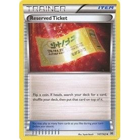 Image for Reserved Ticket (147/162) (BKT) - Pokemon