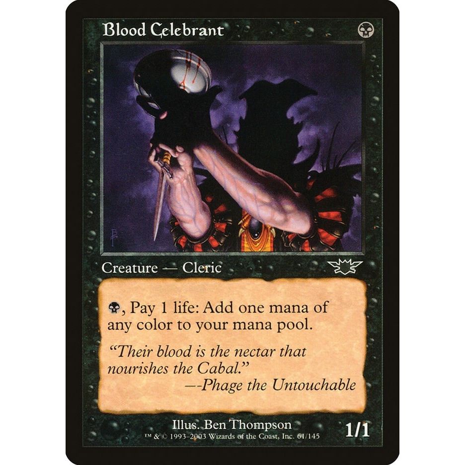 Image for Blood Celebrant (61) (LGN) - Magic: The Gathering