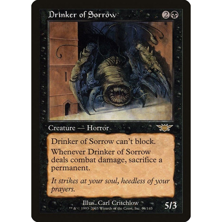 Image for Drinker of Sorrow (66) (LGN) - Magic: The Gathering
