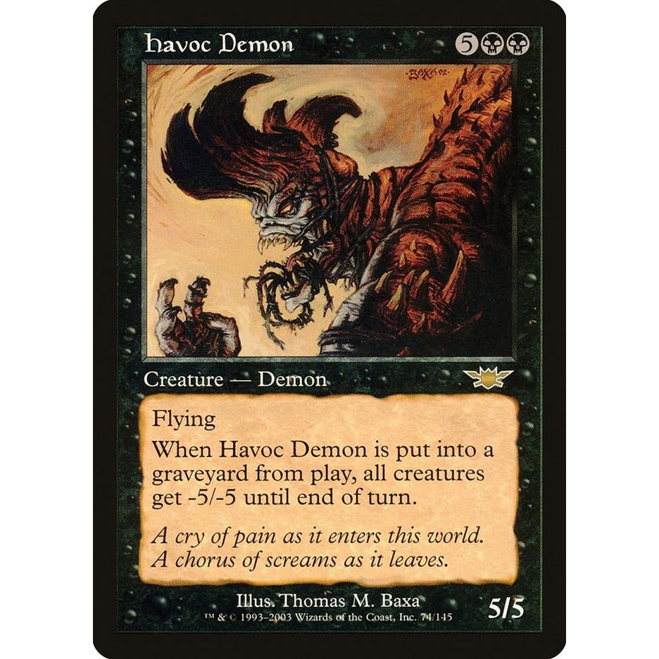 Image for Havoc Demon (74) (LGN) - Magic: The Gathering