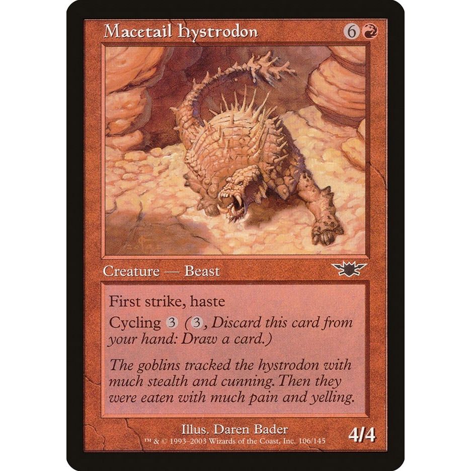 Image for Macetail Hystrodon (106) (LGN) - Magic: The Gathering