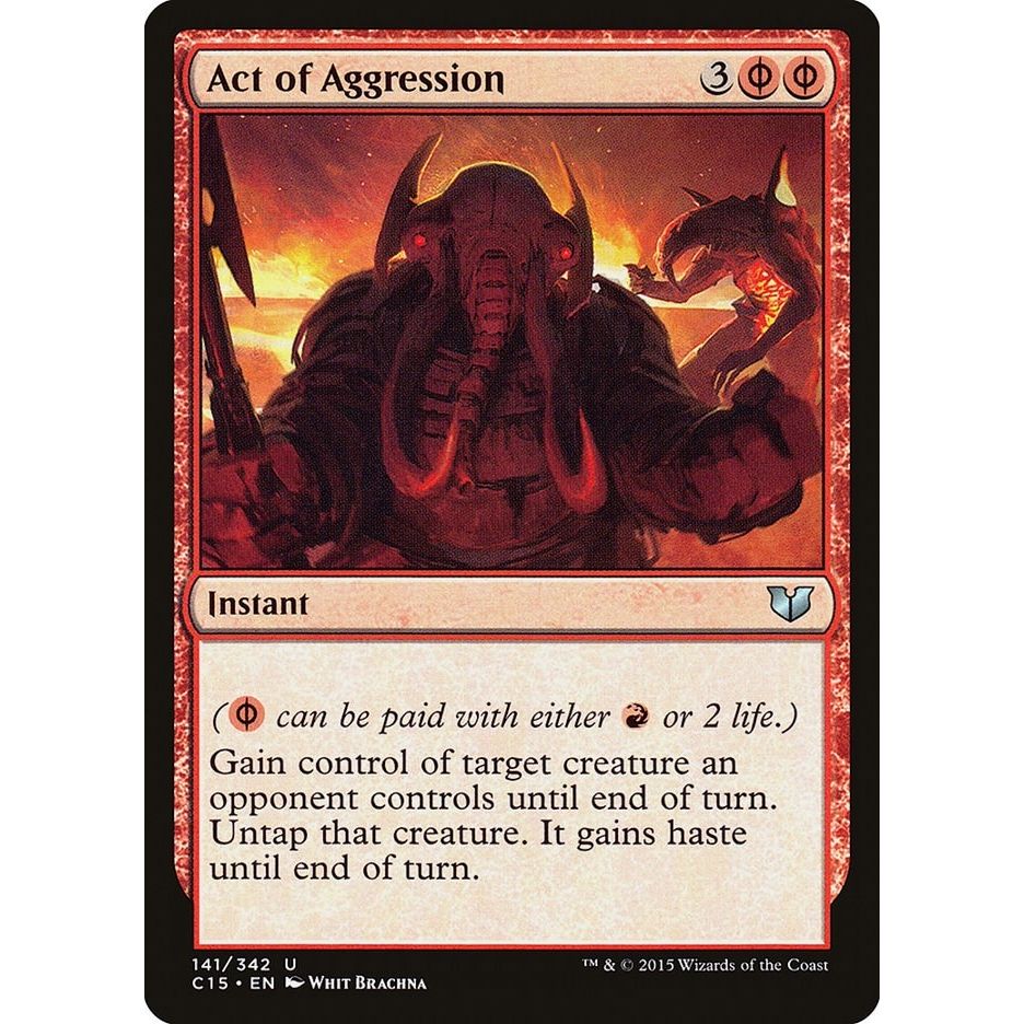Image for Act of Aggression (141) (C15) - Magic: The Gathering