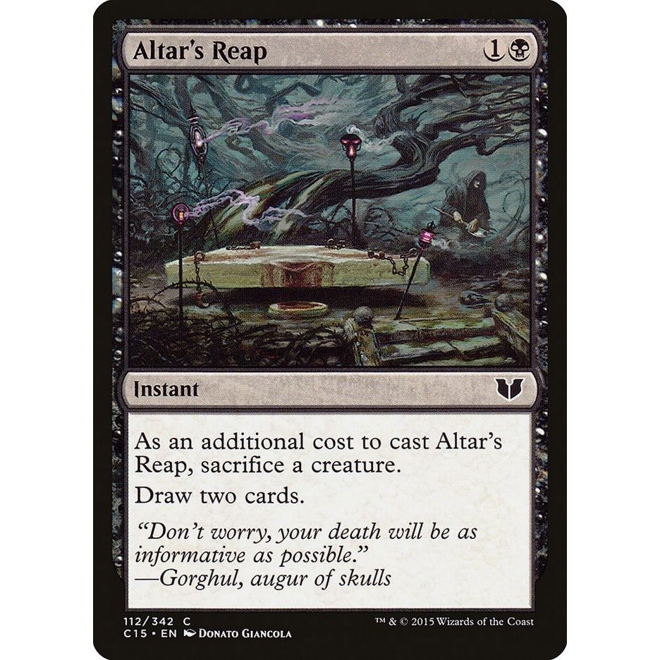 Image for Altar's Reap (112) (C15) - Magic: The Gathering