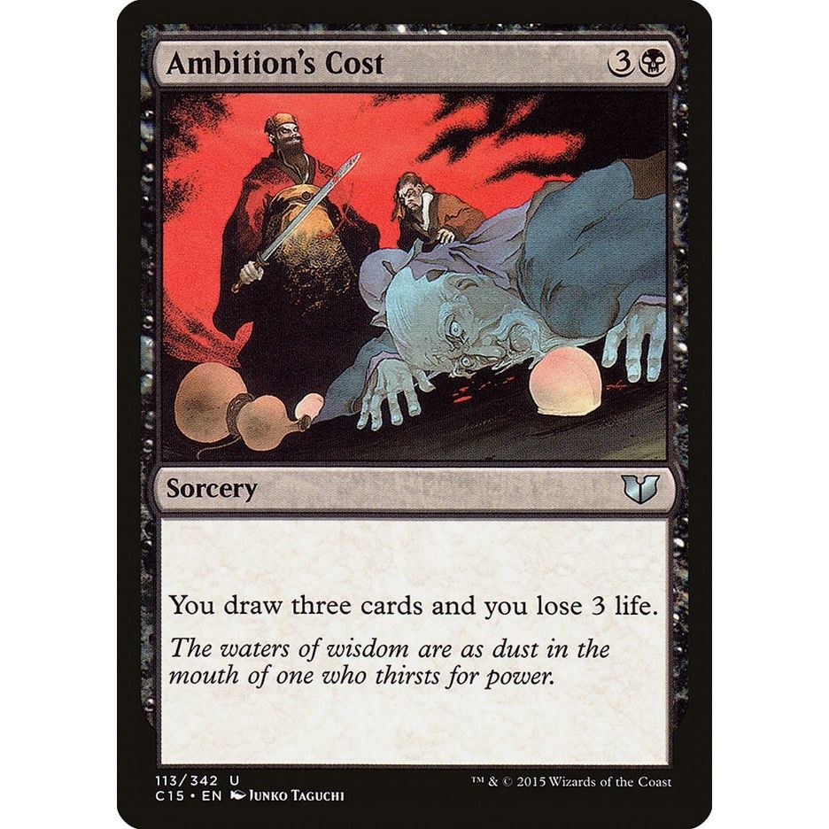 Image for Ambition's Cost (113) (C15) - Magic: The Gathering