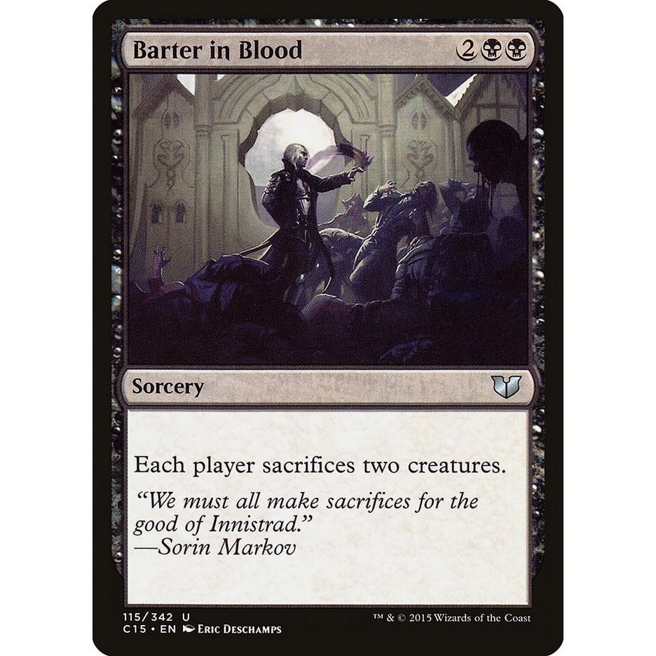 Image for Barter in Blood (115) (C15) - Magic: The Gathering