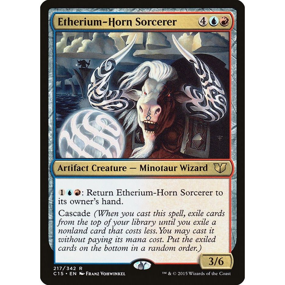 Image for Etherium-Horn Sorcerer (217) (C15) - Magic: The Gathering