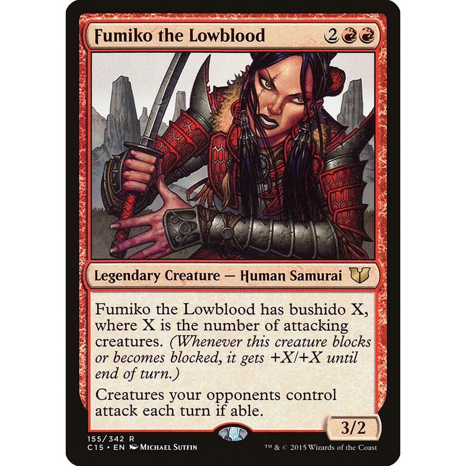 Image for Fumiko the Lowblood (155) (C15) - Magic: The Gathering