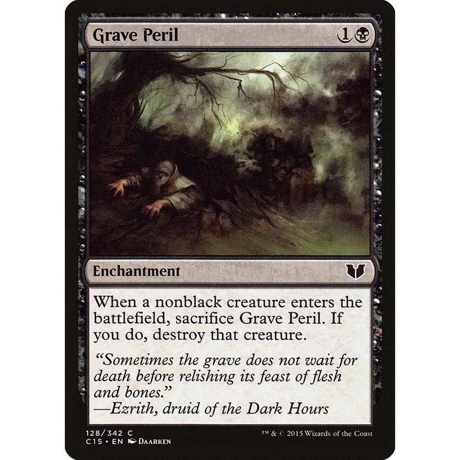 Image for Grave Peril (128) (C15) - Magic: The Gathering