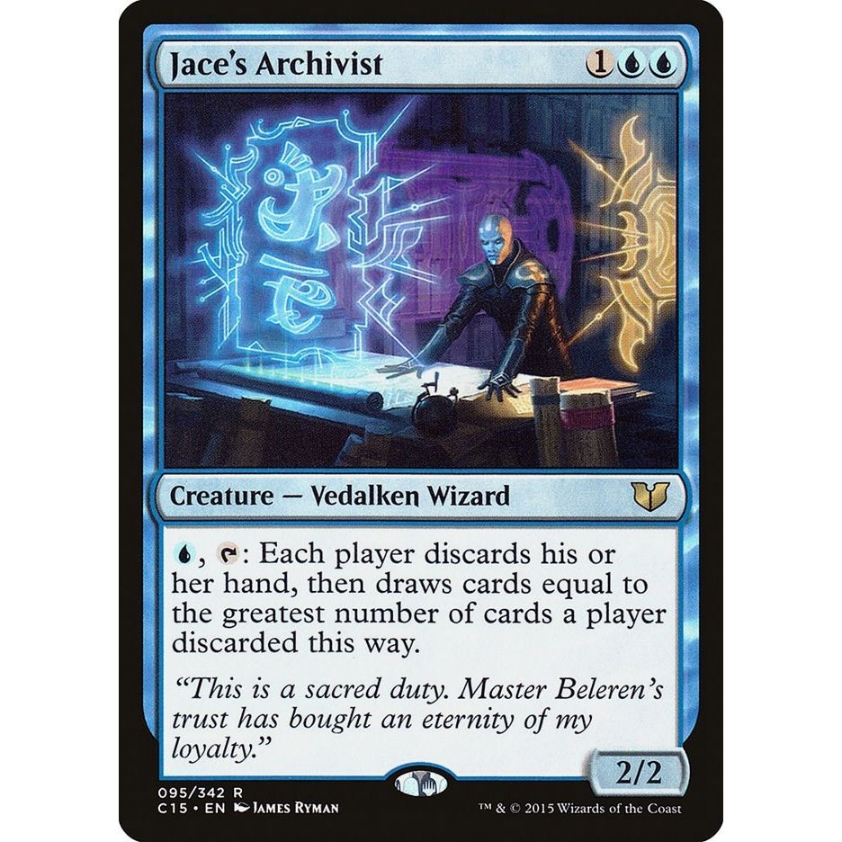 Image for Jace's Archivist (95) (C15) - Magic: The Gathering