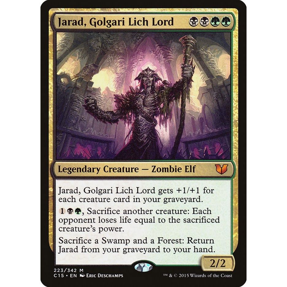 Image for Jarad, Golgari Lich Lord (223) (C15) - Magic: The Gathering