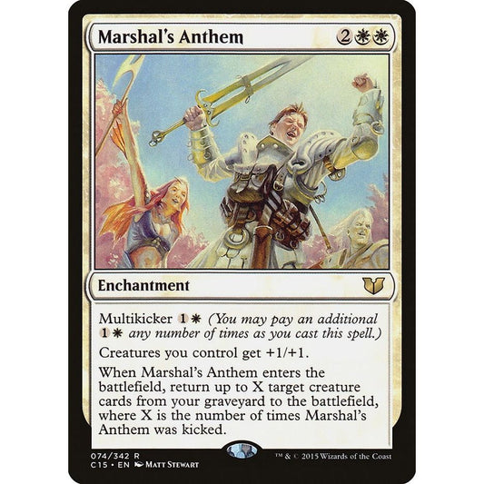 Image for Marshal's Anthem (74) (C15) - Magic: The Gathering