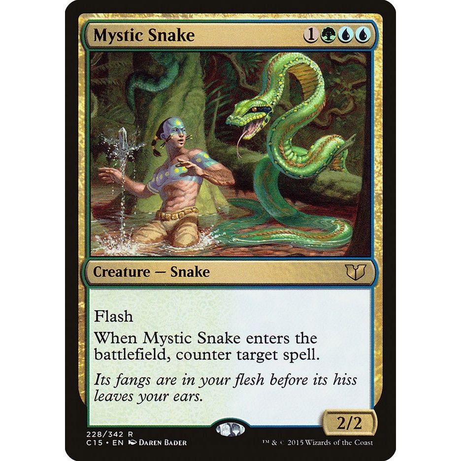 Image for Mystic Snake (228) (C15) - Magic: The Gathering