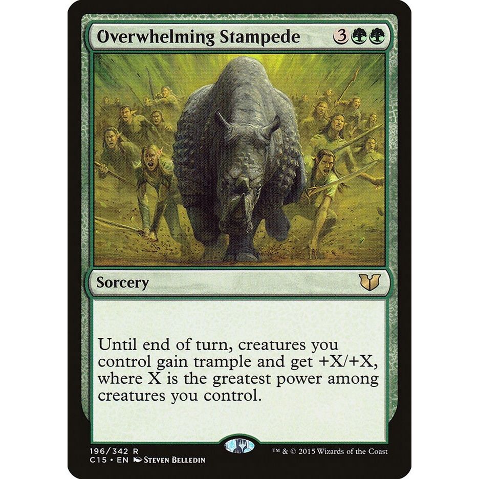 Image for Overwhelming Stampede (196) (C15) - Magic: The Gathering