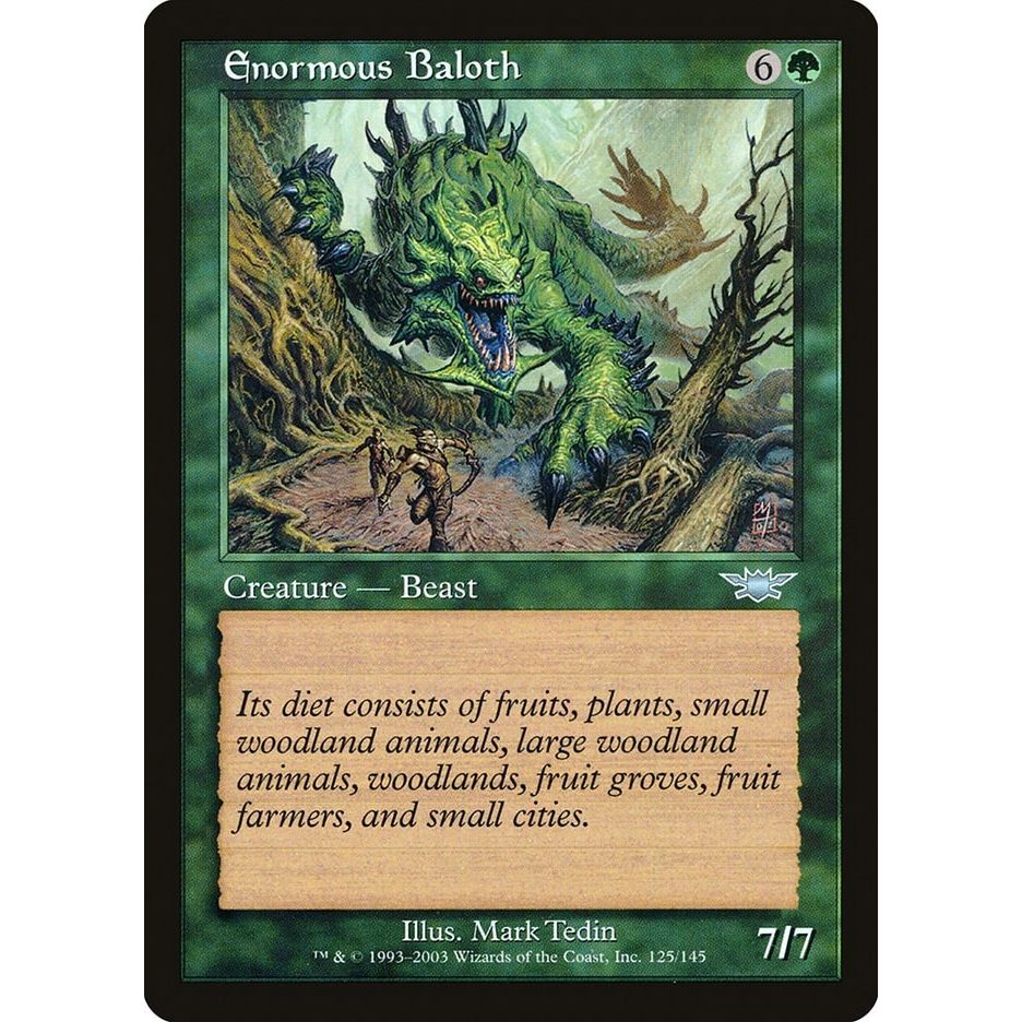 Image for Enormous Baloth (125) (LGN) - Magic: The Gathering