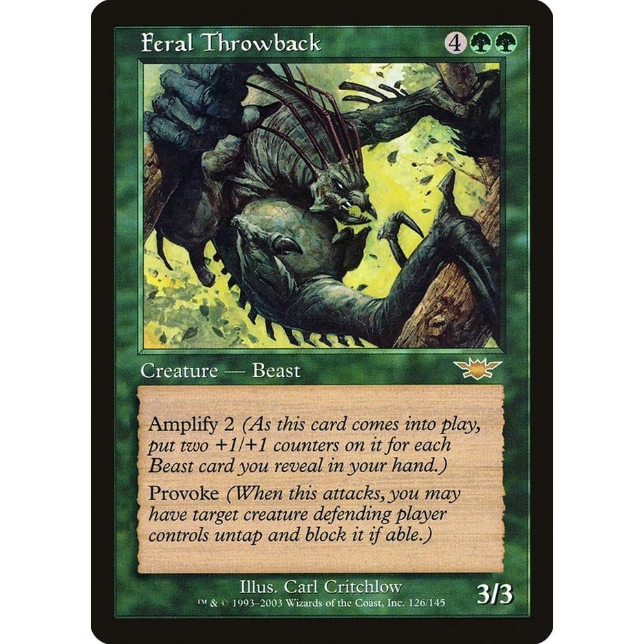 Image for Feral Throwback (126) (LGN) - Magic: The Gathering