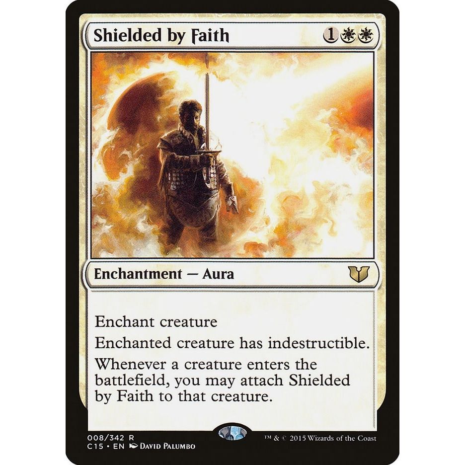 Image for Shielded by Faith (8) (C15) - Magic: The Gathering